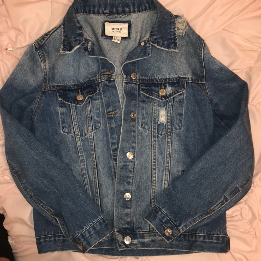 Oversized denim jacket